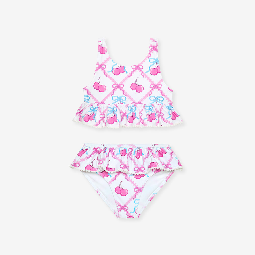 Amarena Ruffled Tankini Two Piece Swimsuit