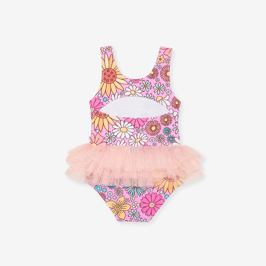 Presley Pink Tulle Swimsuit