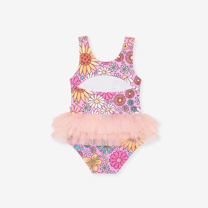 Presley Pink Tulle Swimsuit