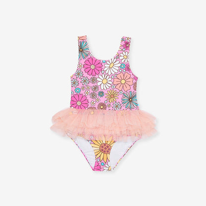 Presley Pink Tulle Swimsuit