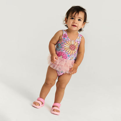 Presley Pink Tulle Swimsuit