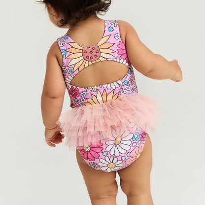 Presley Pink Tulle Swimsuit