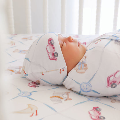 Oxford Swaddle Beanie Set