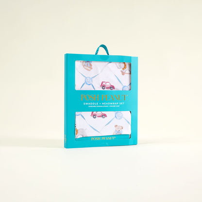 Oxford Swaddle Beanie Set