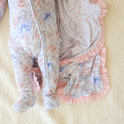 Agatha & Agatha Ditsy Ruffled Luxette Patoo® Blanket