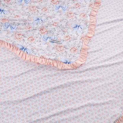 Agatha & Agatha Ditsy Ruffled Luxette Patoo® Blanket