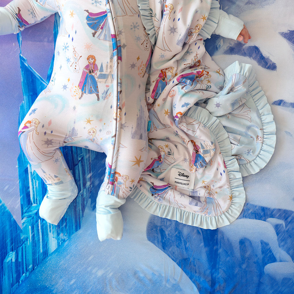 Disney Elsa & Anna & Let It Go Ruffled Luxette Patoo® Blanket