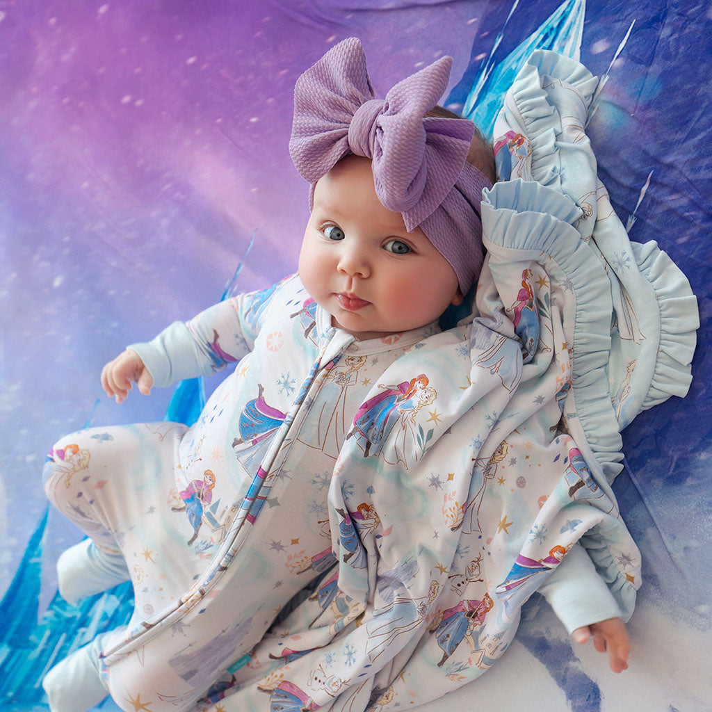 Disney Elsa & Anna & Let It Go Ruffled Luxette Patoo® Blanket