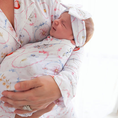 Caroline Picot Swaddle Headband Set