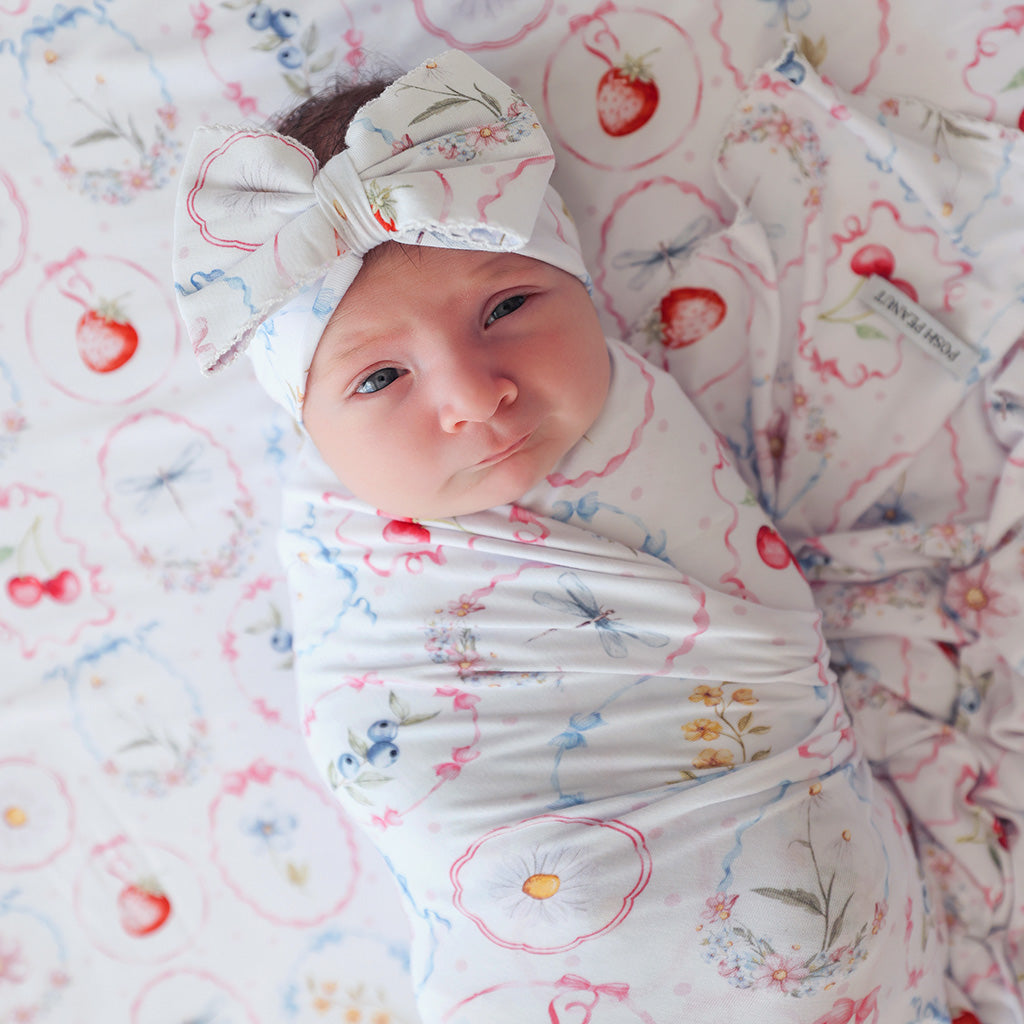 Caroline Picot Swaddle Headband Set