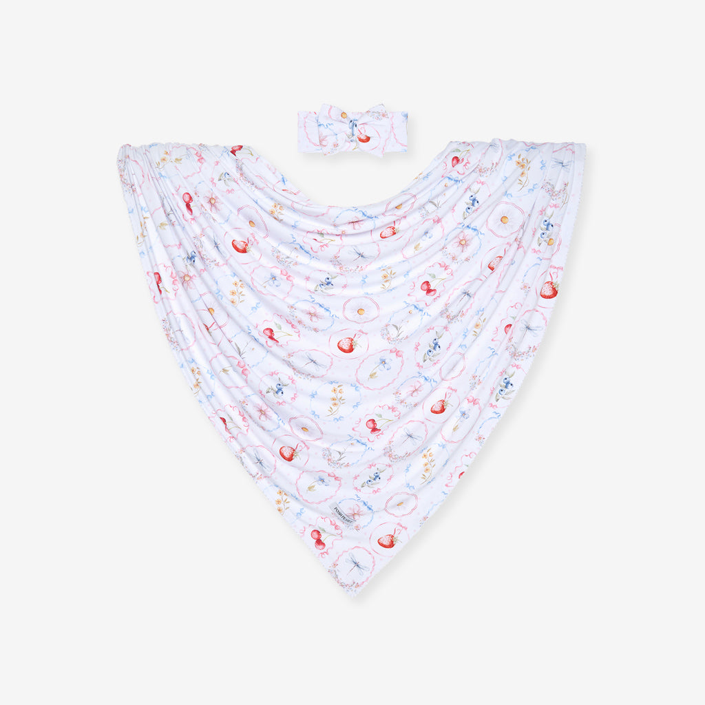 Caroline Picot Swaddle Headband Set