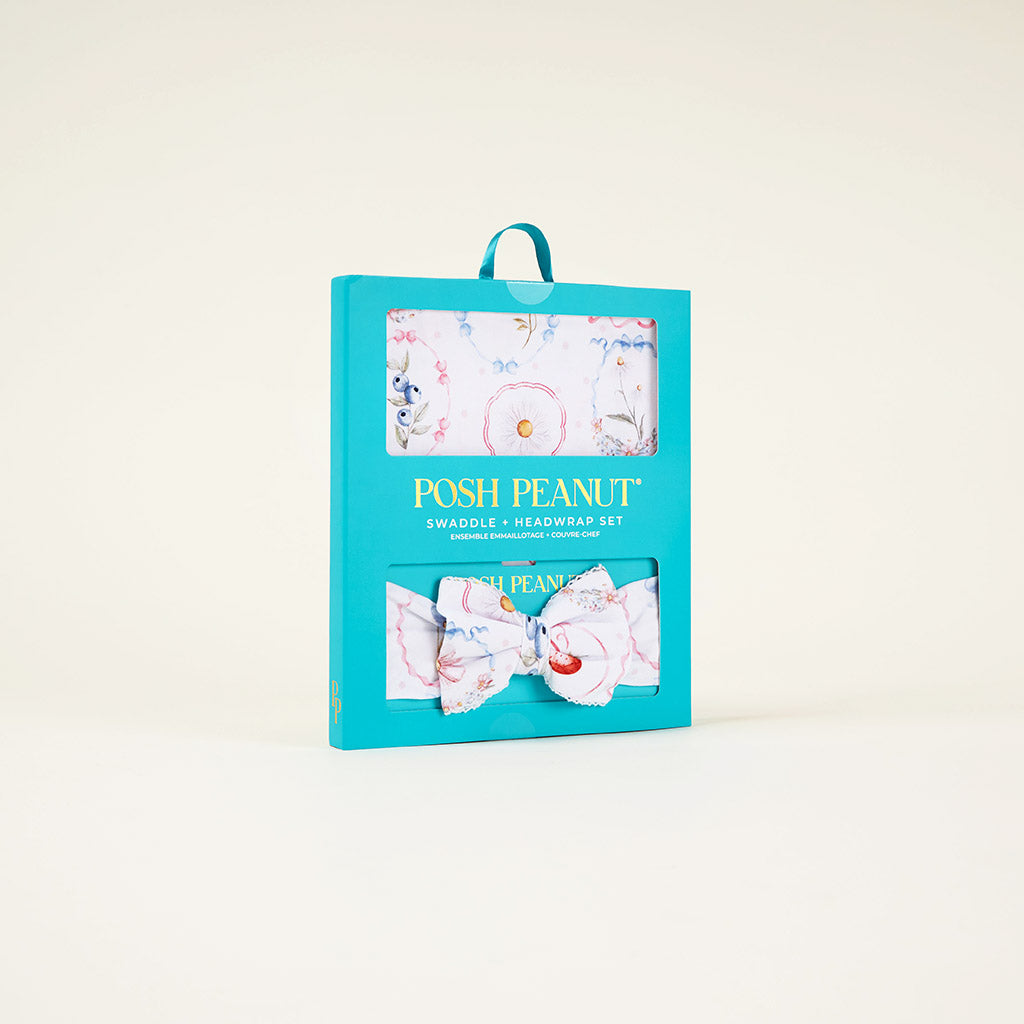 Caroline Picot Swaddle Headband Set