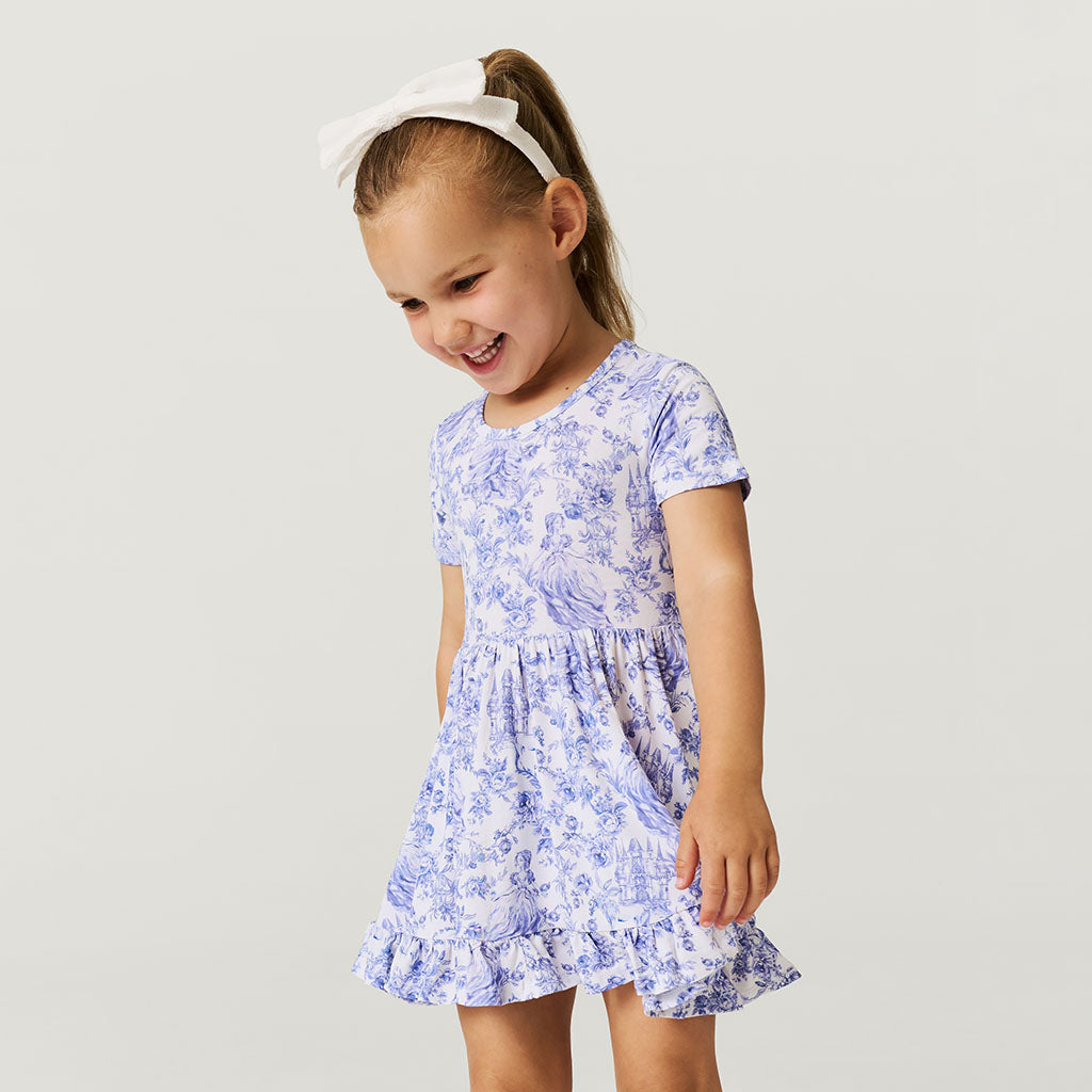 Briar Short Sleeve Ruffled Twirl Dress