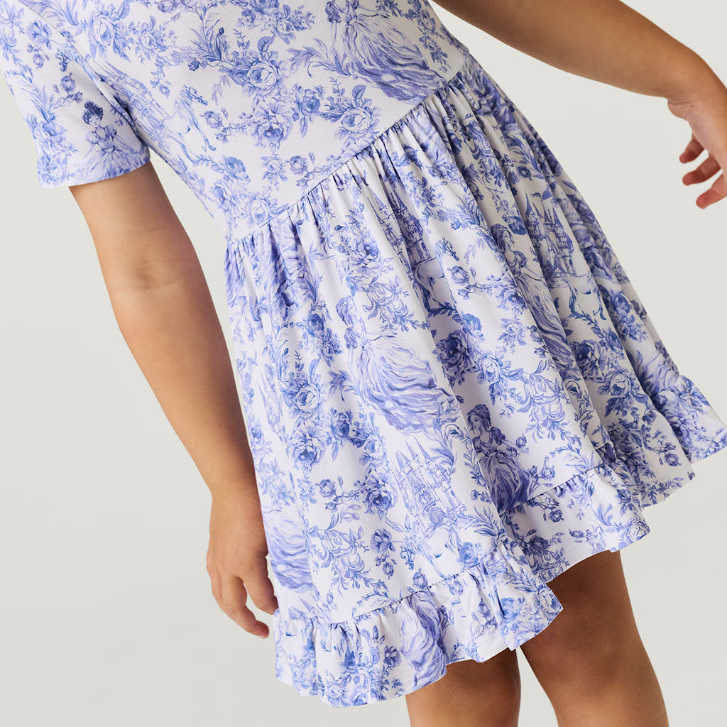 Briar Short Sleeve Ruffled Twirl Dress