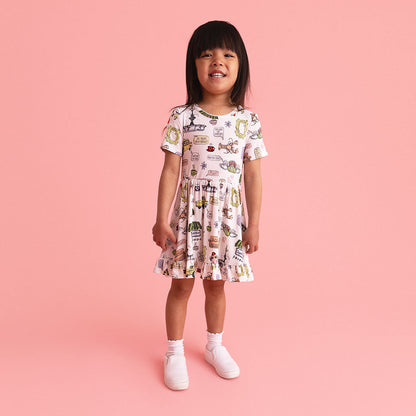 Friends Ruffled Twirl Dress
