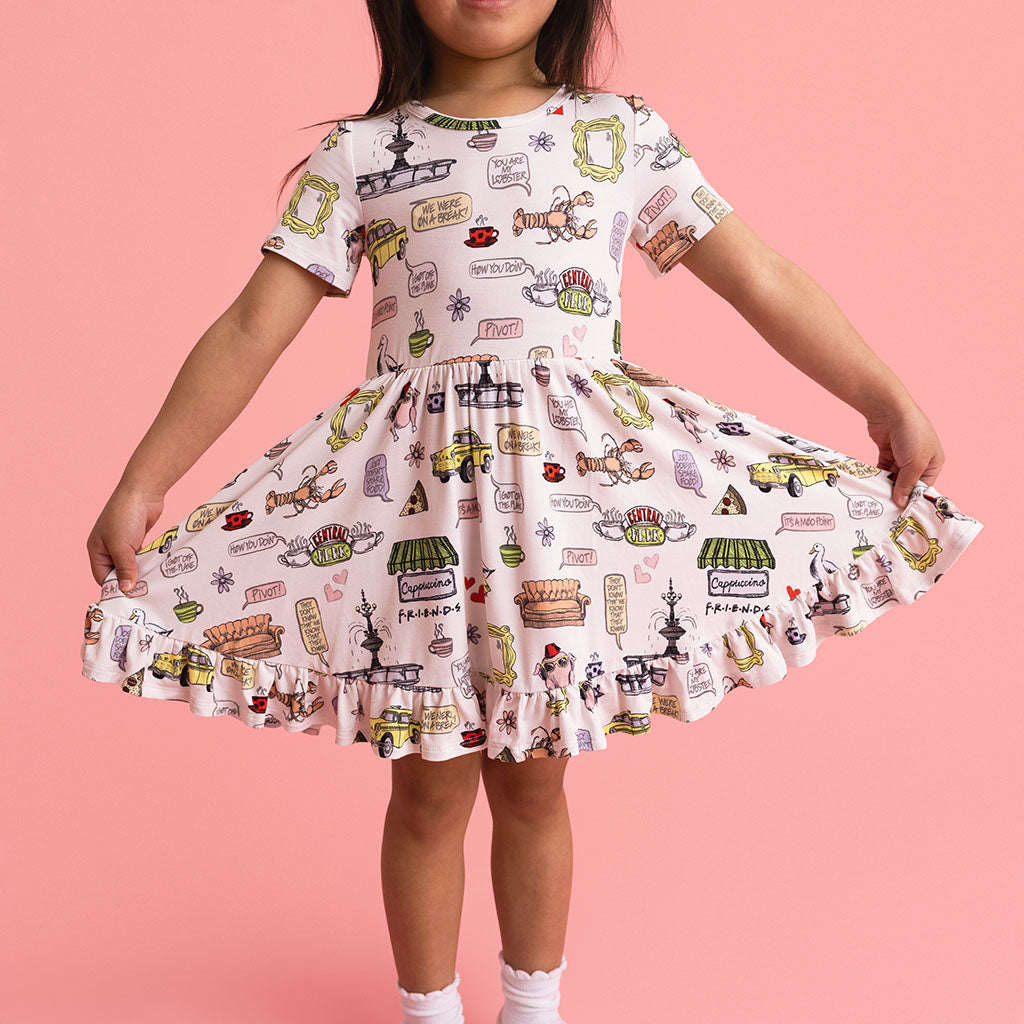 Friends Ruffled Twirl Dress