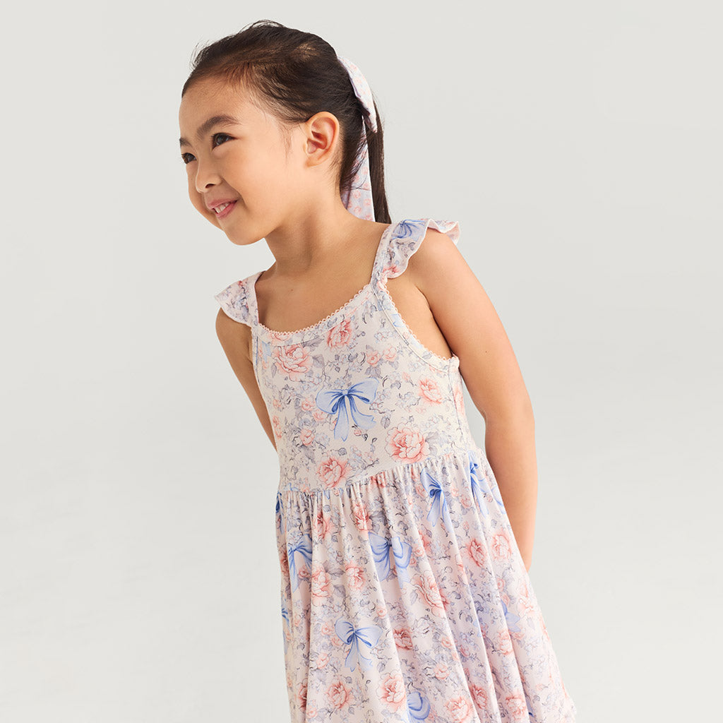 Agatha Ruffled Picot Twirl Dress
