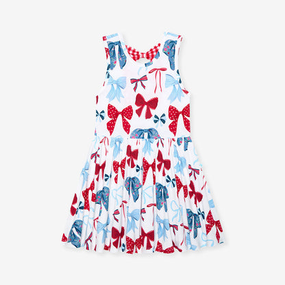Martha Bow Back Twirl Dress