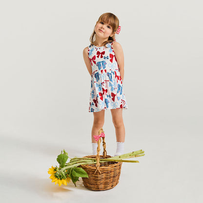 Martha Bow Back Twirl Dress