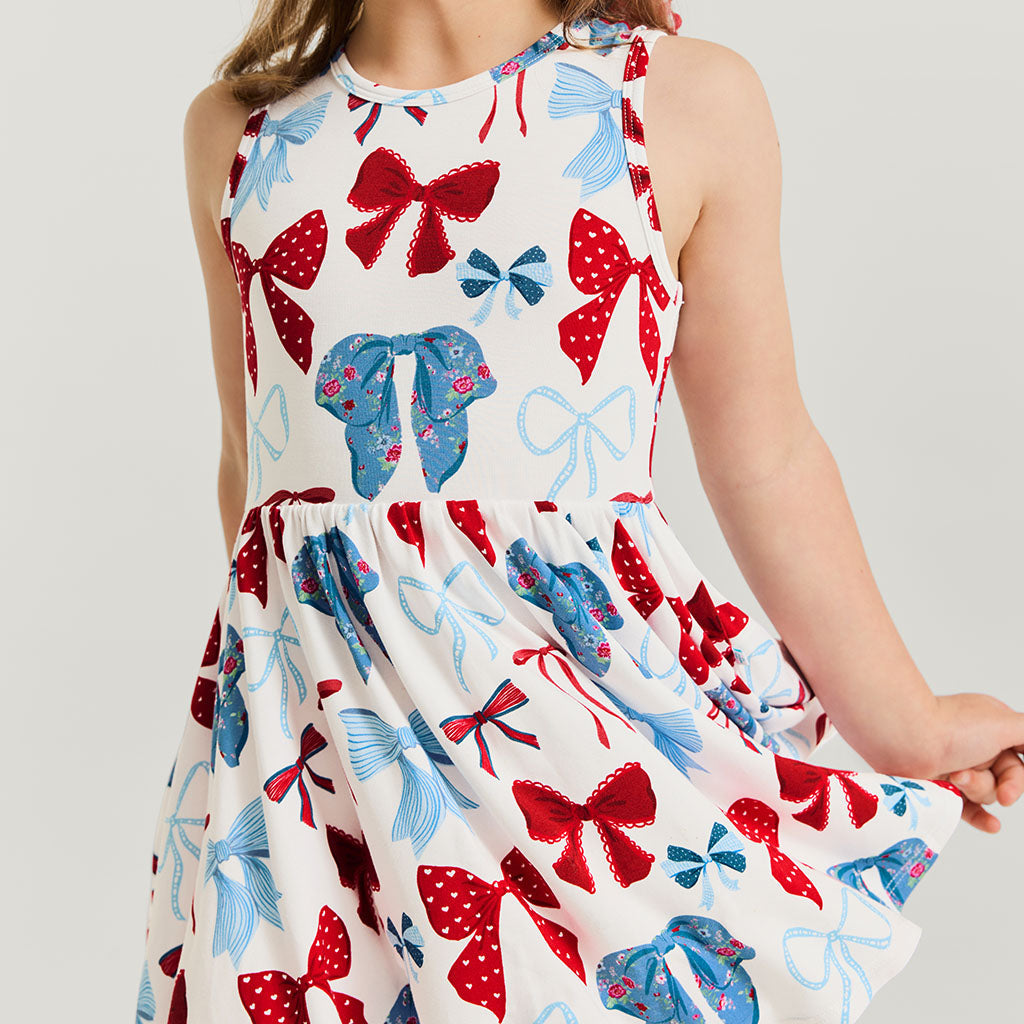 Martha Bow Back Twirl Dress