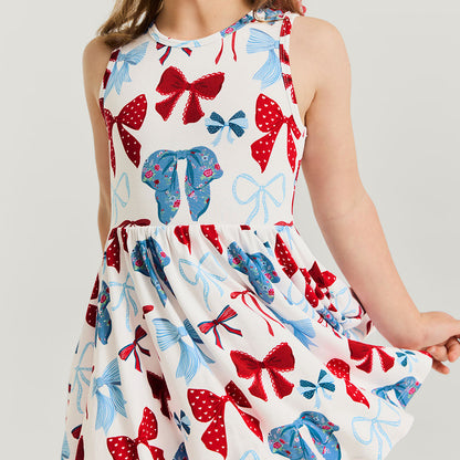 Martha Bow Back Twirl Dress