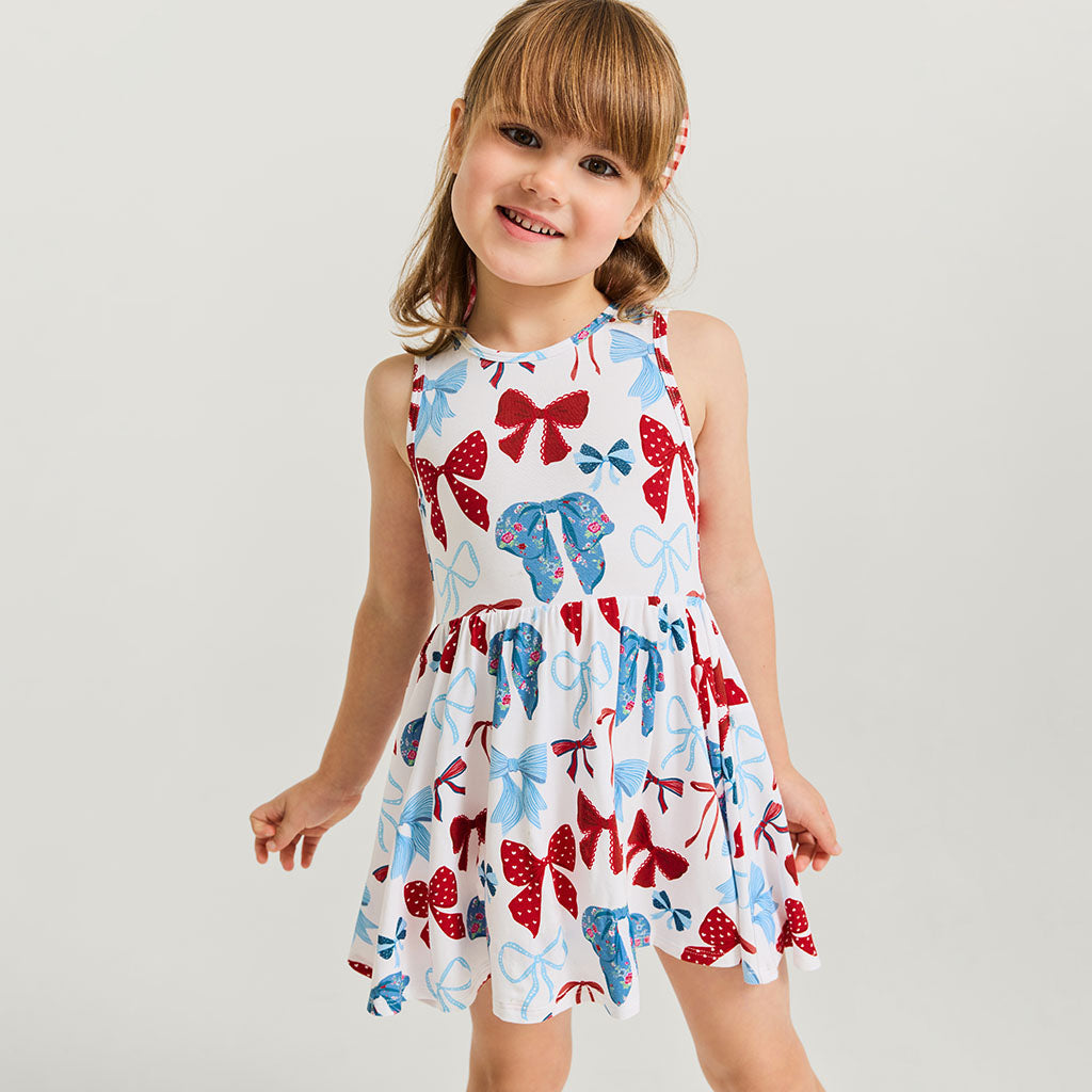 Martha Bow Back Twirl Dress