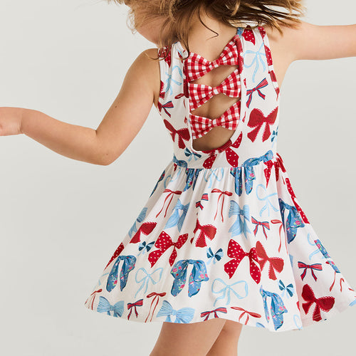 Martha Bow Back Twirl Dress