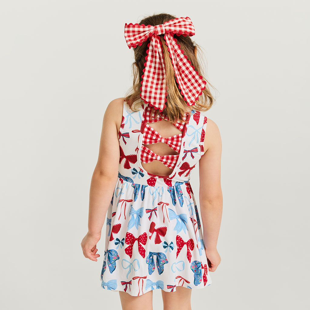 Martha Bow Back Twirl Dress