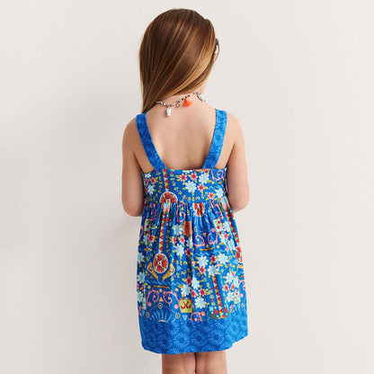 Carretto Square Neck Twirl Dress