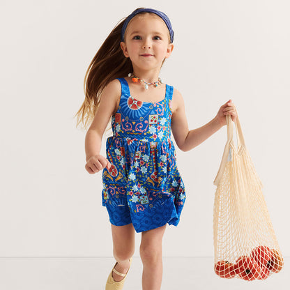 Carretto Square Neck Twirl Dress