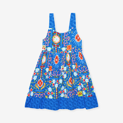 Carretto Square Neck Twirl Dress