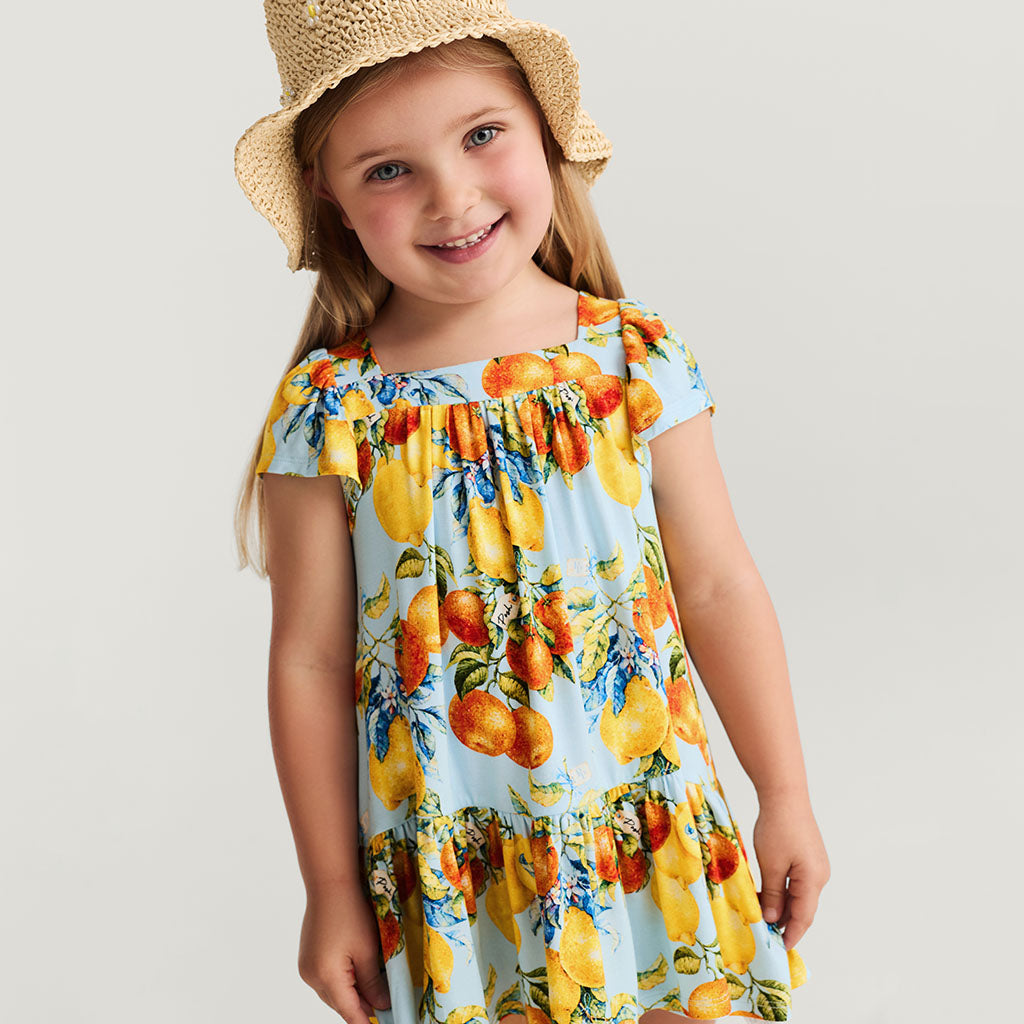Lucia Square Neck Tiered Dress