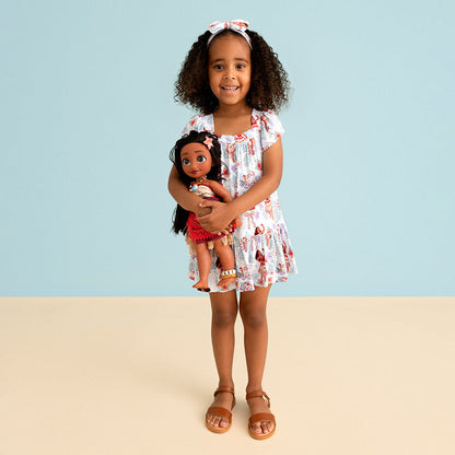 Disney Moana & Pua Square Neck Tiered Dress