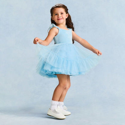 Disney Frozen Elsa Velour Petticoat Dress