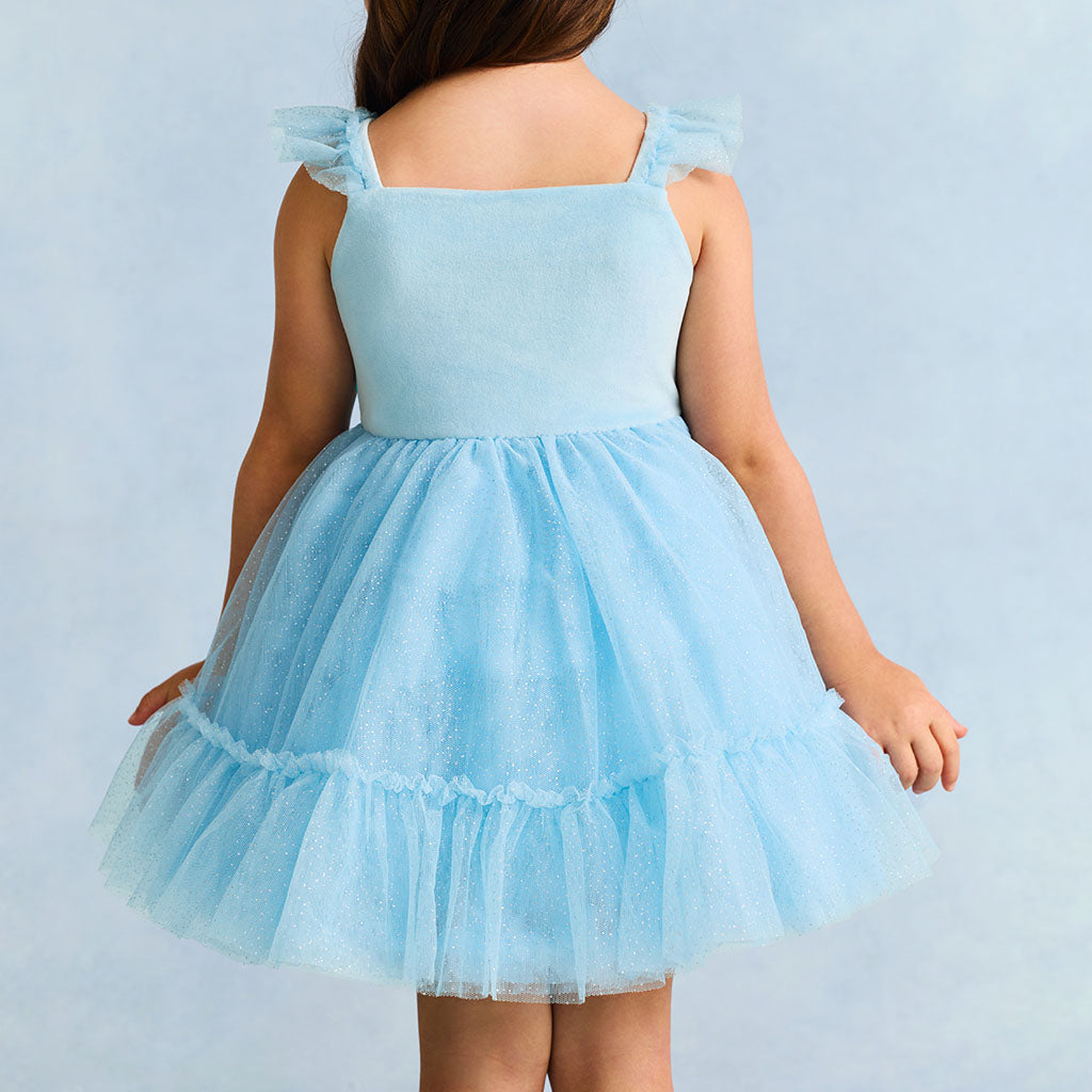 Disney Frozen Elsa Velour Petticoat Dress