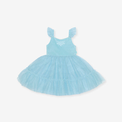 Disney Frozen Elsa Velour Petticoat Dress
