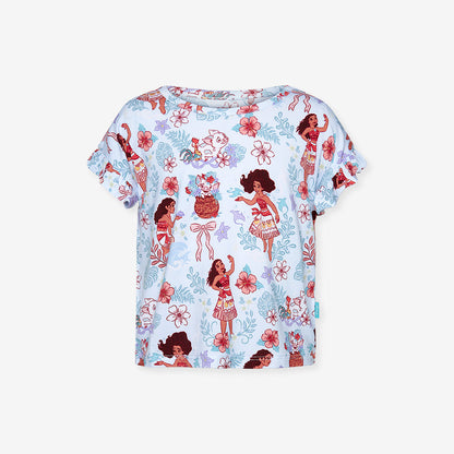 Disney Moana & Pua Ruffled Boxy Tee