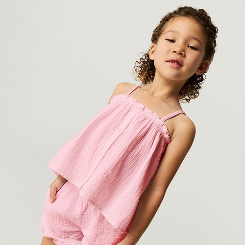 Happy Pink Cotton Crinkle Cami