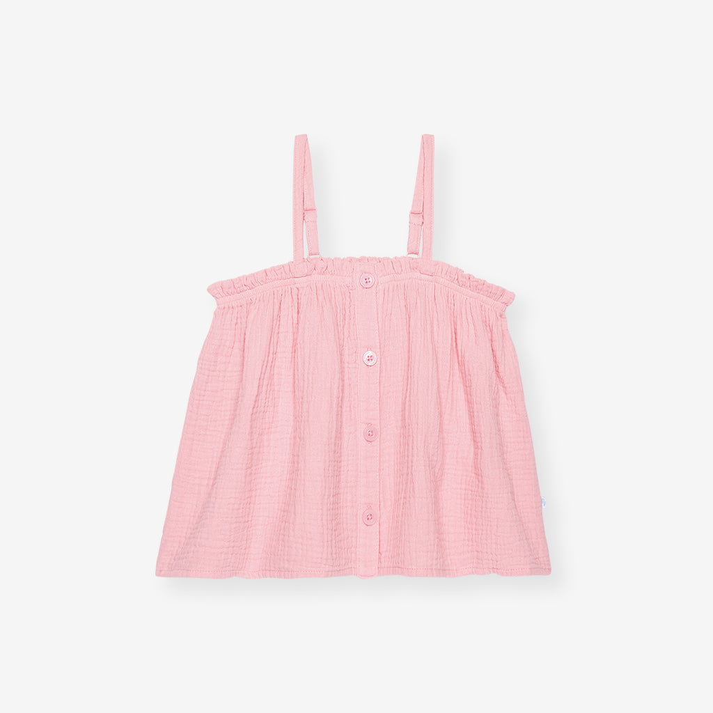 Happy Pink Cotton Crinkle Cami