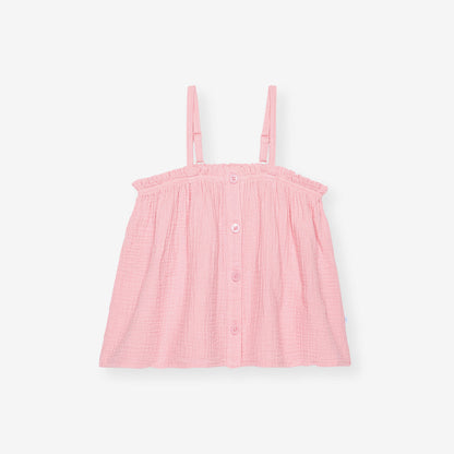 Happy Pink Cotton Crinkle Cami