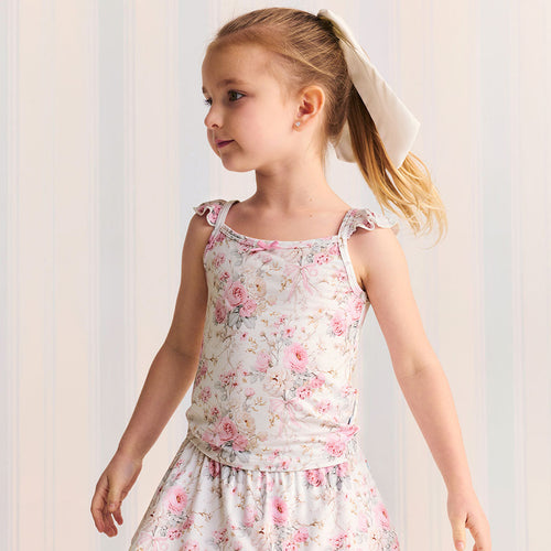 Roberta Girls' Flutter Strap Bow Cami