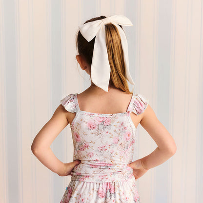 Roberta Girls' Flutter Strap Bow Cami