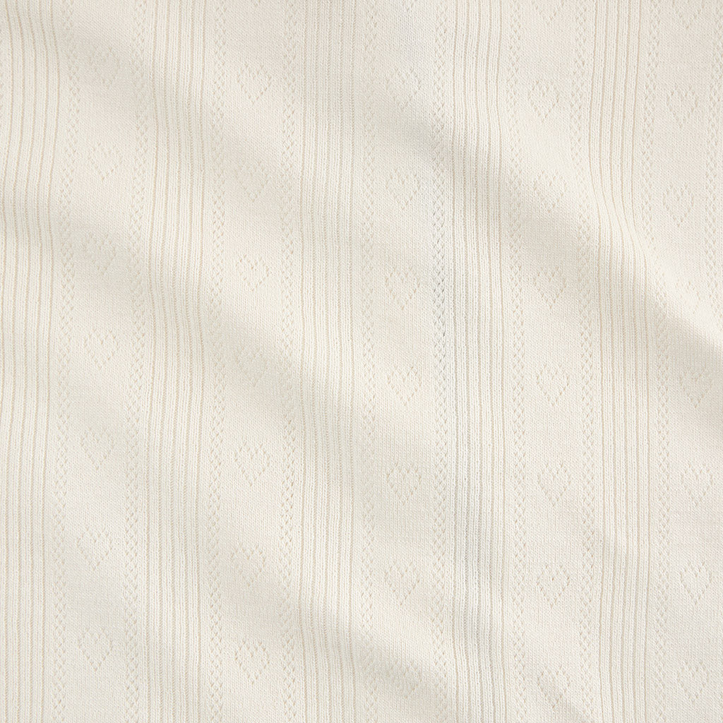 Ivory Hattie Pointelle Picot Cardigan