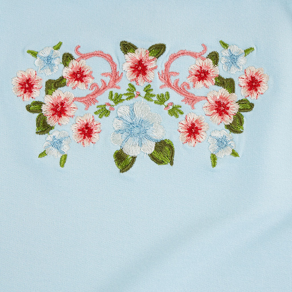 Blue Chiaro French Terry Scalloped Tank Short Set