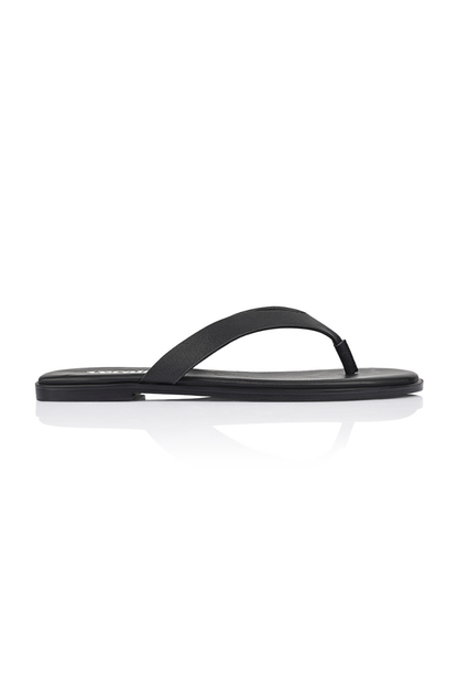 Sascha Casual Thongs - Black