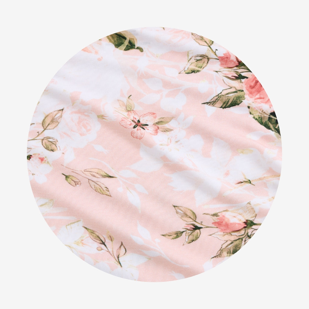 Vintage Pink Rose Ruffled Luxe Plush Patoo® Blanket