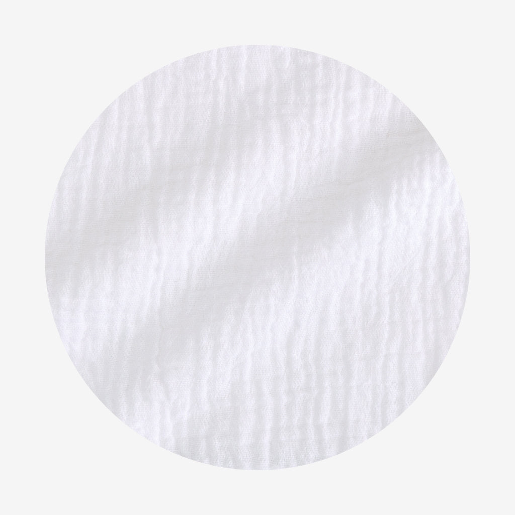 White Cotton Crinkle Dress