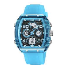 Activa X Invicta Digital Essentials Men's Watch - 45mm, Light Blue