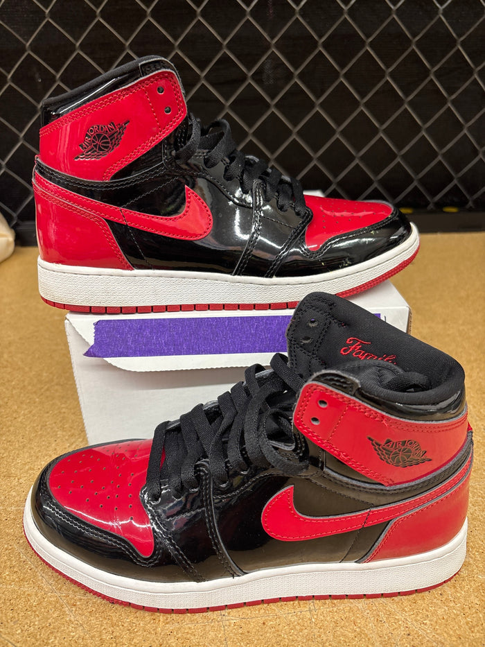 Air Jordan 1 High Patent Bred (Gradeschool 7) Used No Box