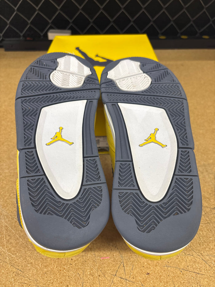 Air Jordan 4 Retro Yellow & Black 'Thunder' 2023 Men 9 Used